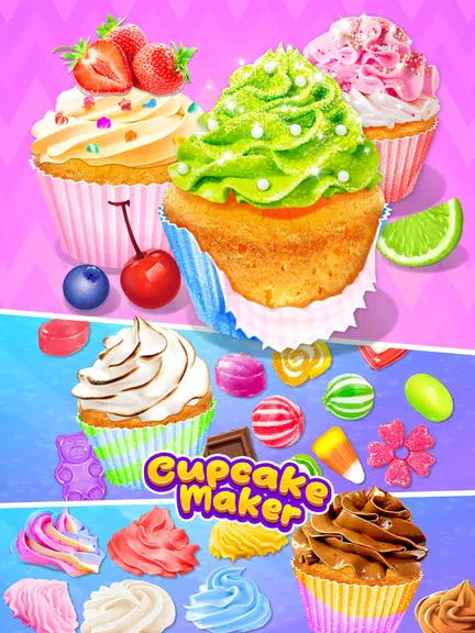 Cupcake Maker: Unicorn Cupcake Schermafbeelding 1