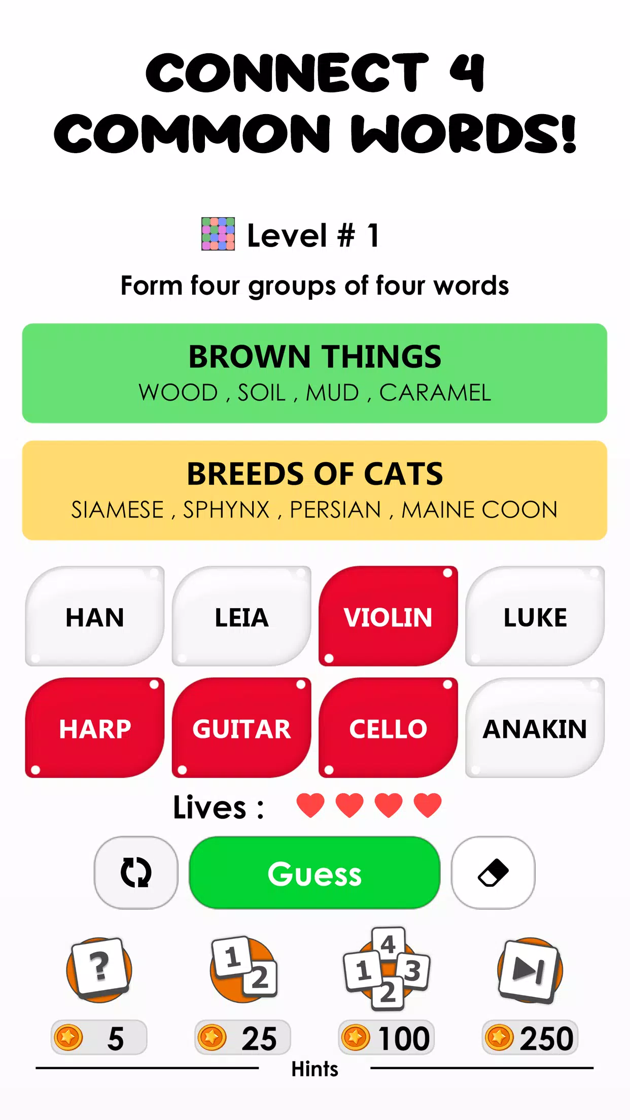 Words: Associations Word Game Screenshot 1