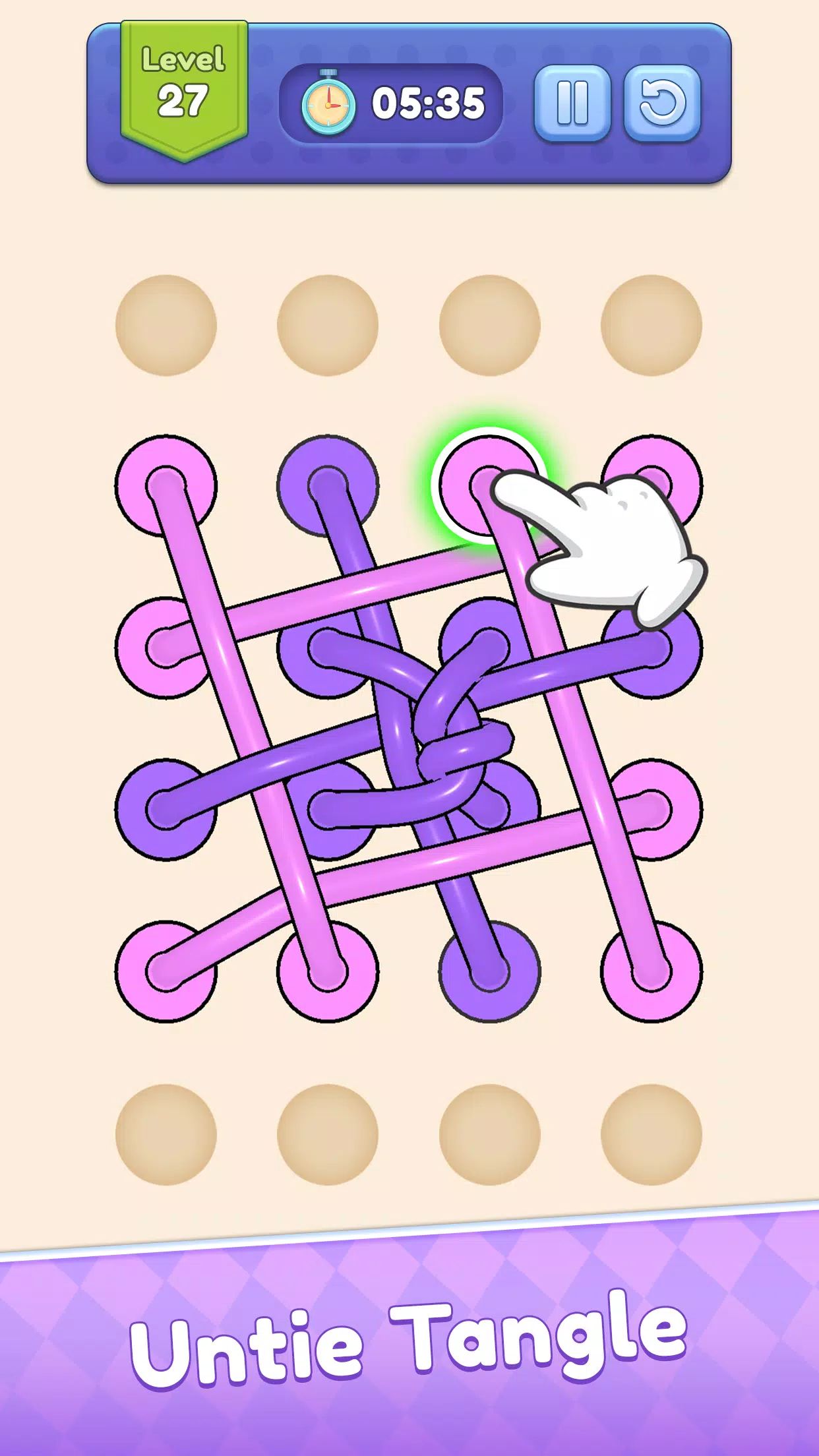 Tangle Out: Rope Puzzle应用截图第0张