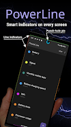 Schermata PowerLine: status bar meters 0