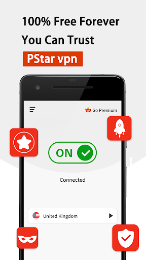 PStar VPN - Unlimited Fast Proxy Capture d'écran 0