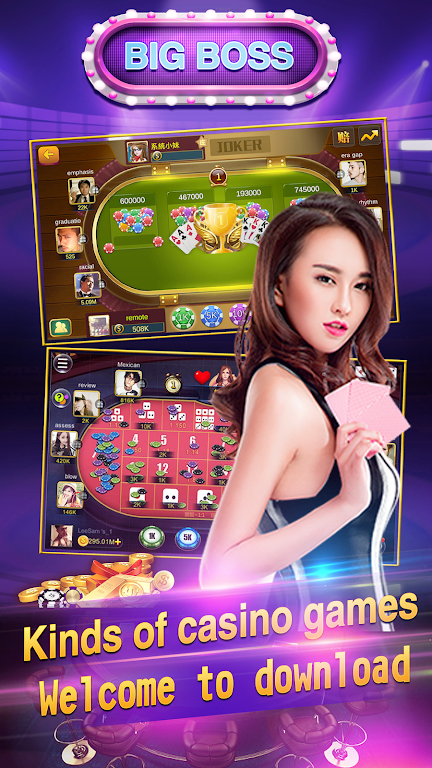 Big Boss Online-free poker app(baccarat,blackjack) Captura de tela 2