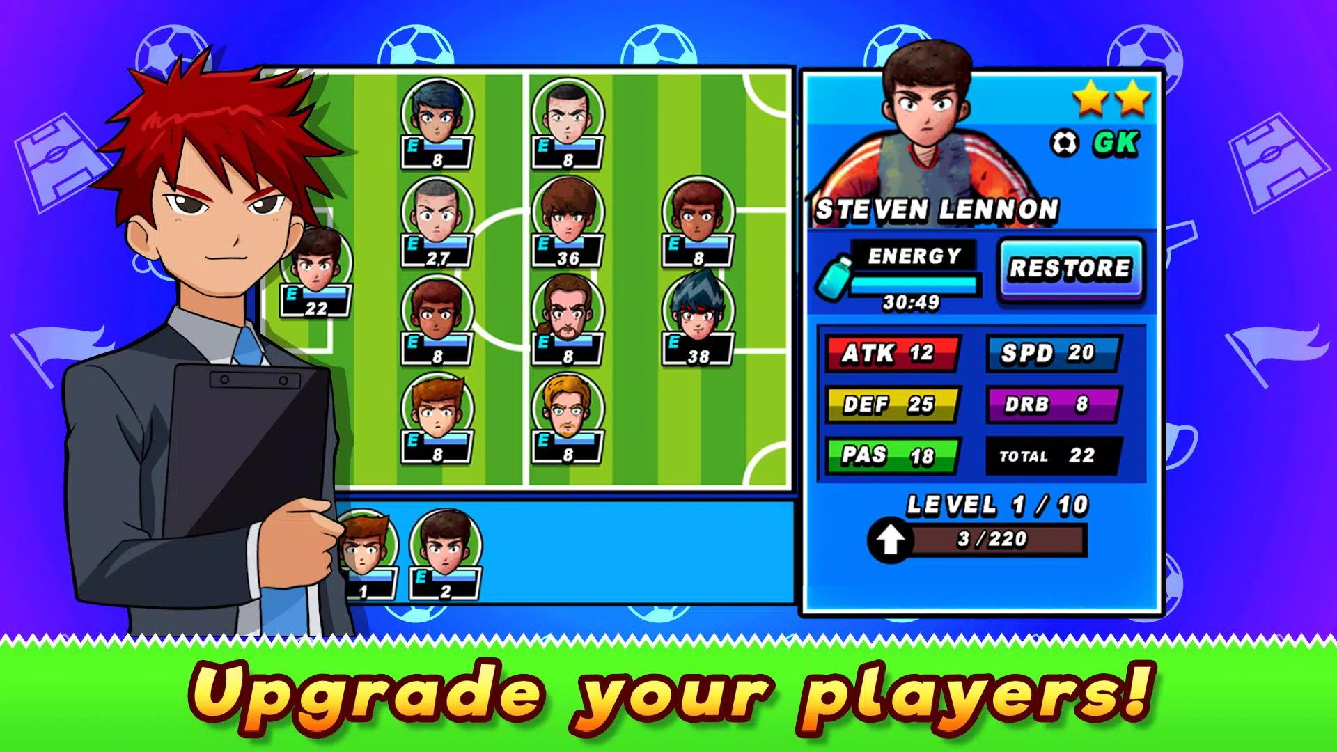 Soccer Heroes RPG Captura de tela 1