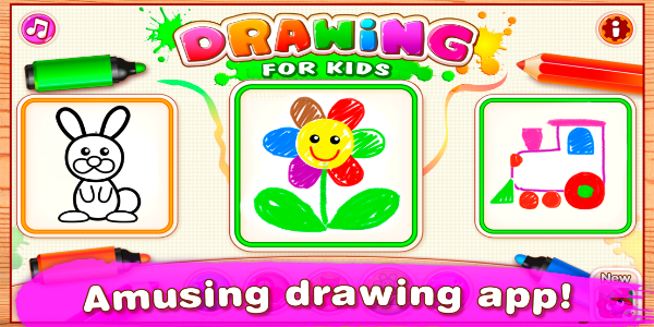 Bini Drawing for Kids Games Tangkapan skrin 0