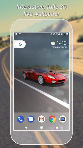 3D Car Live Wallpaper Lite Schermafbeelding 0