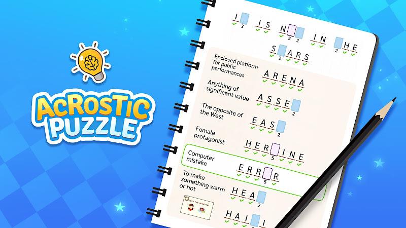 Acrostic Puzzle: Logic Fill in應用截圖第0張