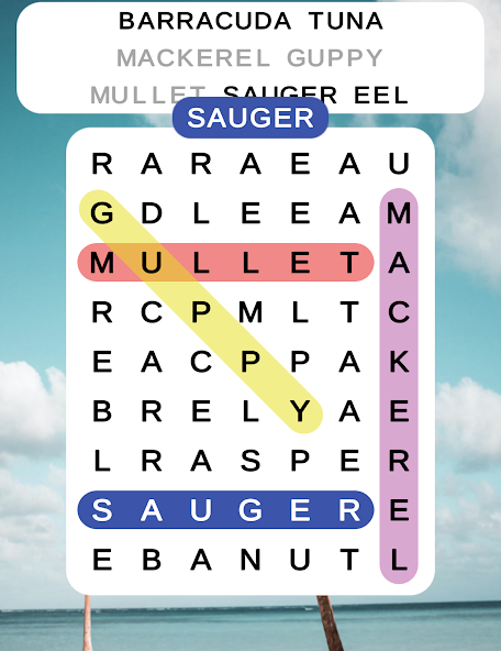 Word Search - Puzzle Game Mod Schermafbeelding 2