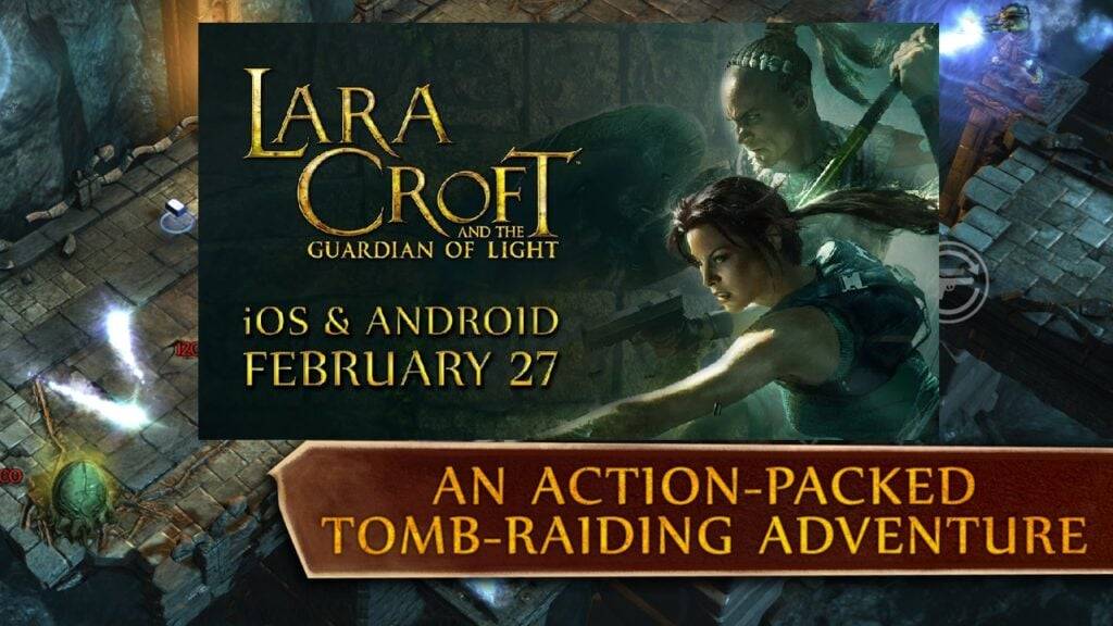 Lara Croft e o Guardian of Light terras no Android