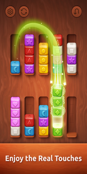 Colorwood Sort Puzzle Game Mod Capture d'écran 1