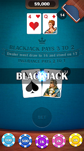 Casino BlackJack 21 Card Game Captura de tela 2