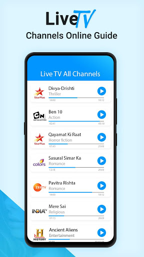 Live TV Channels Free Online Guide Capture d'écran 0
