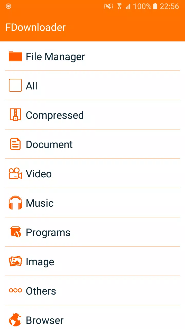 FDownloader ဖန်သားပြင်ဓာတ်ပုံ 1
