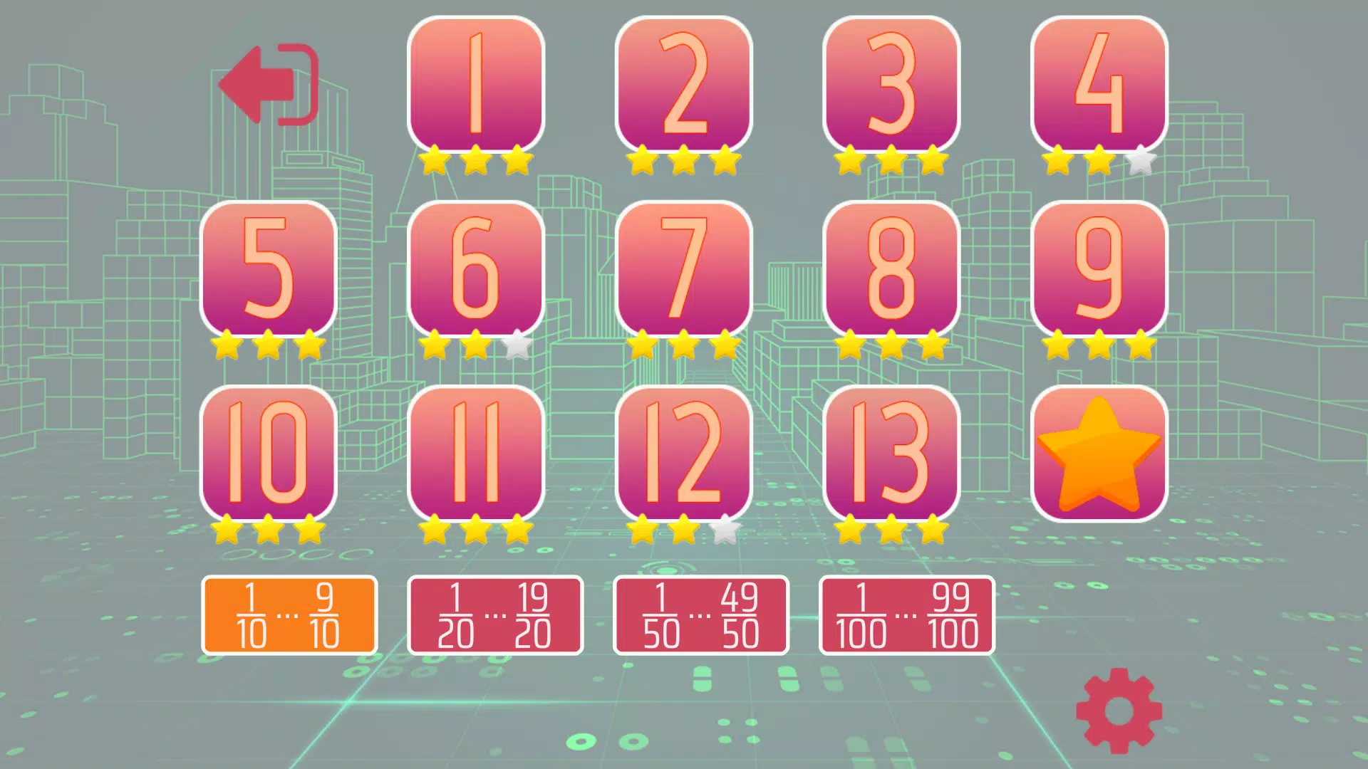 Fractions and mixed numbers Ekran Görüntüsü 2