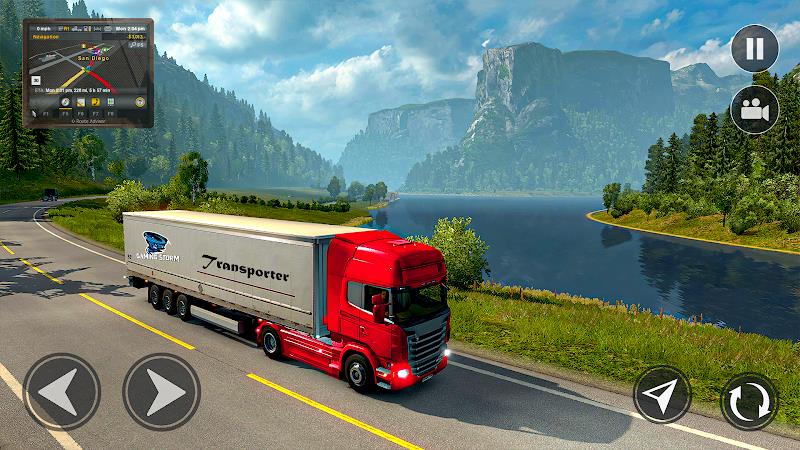 American Truck Driving Games Ekran Görüntüsü 3