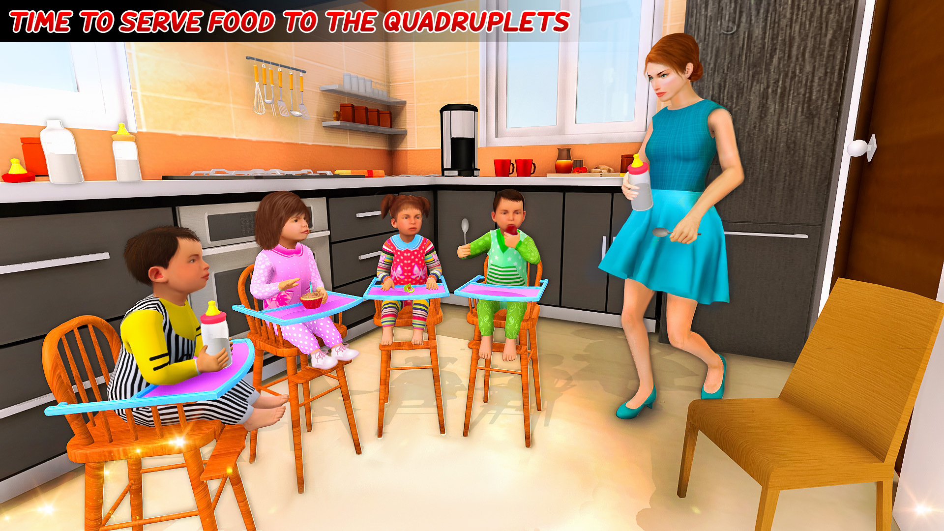 Quadruplets Newborn Baby Care Screenshot 1