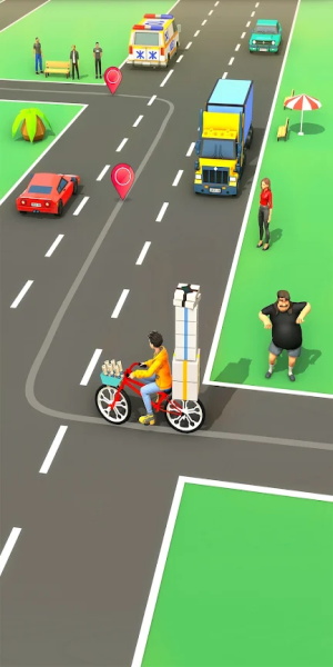 Paperboy Ticket Delivery Game Schermafbeelding 2