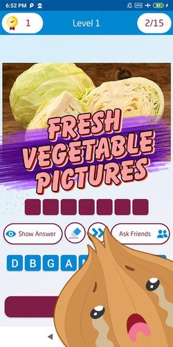 Guess the vegetable game Captura de tela 3