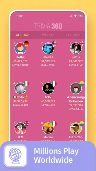 TRIVIA 360: Quiz Game Schermafbeelding 3