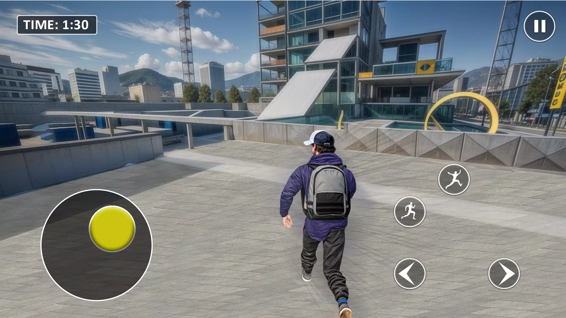 Go Up Rooftop Run Parkour Game Screenshot 3