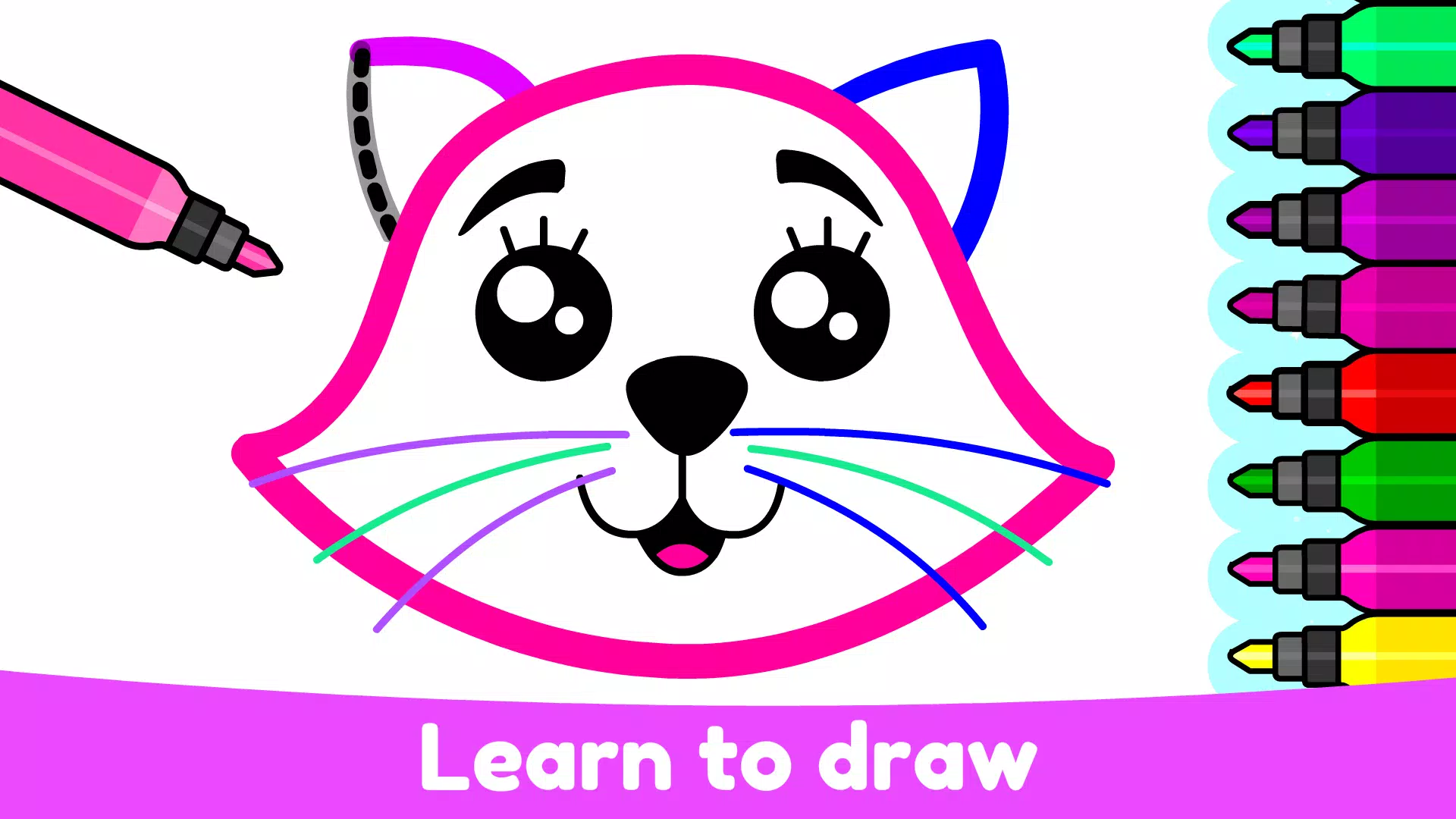 Kids Drawing & Coloring Games Captura de tela 0