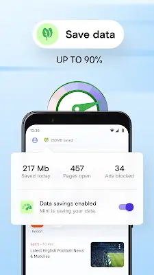 Opera Mini: Fast Web Browser ภาพหน้าจอ 3