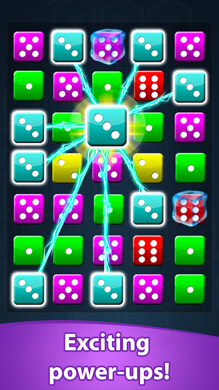 Dice Match Line Puzzle Games Tangkapan skrin 1
