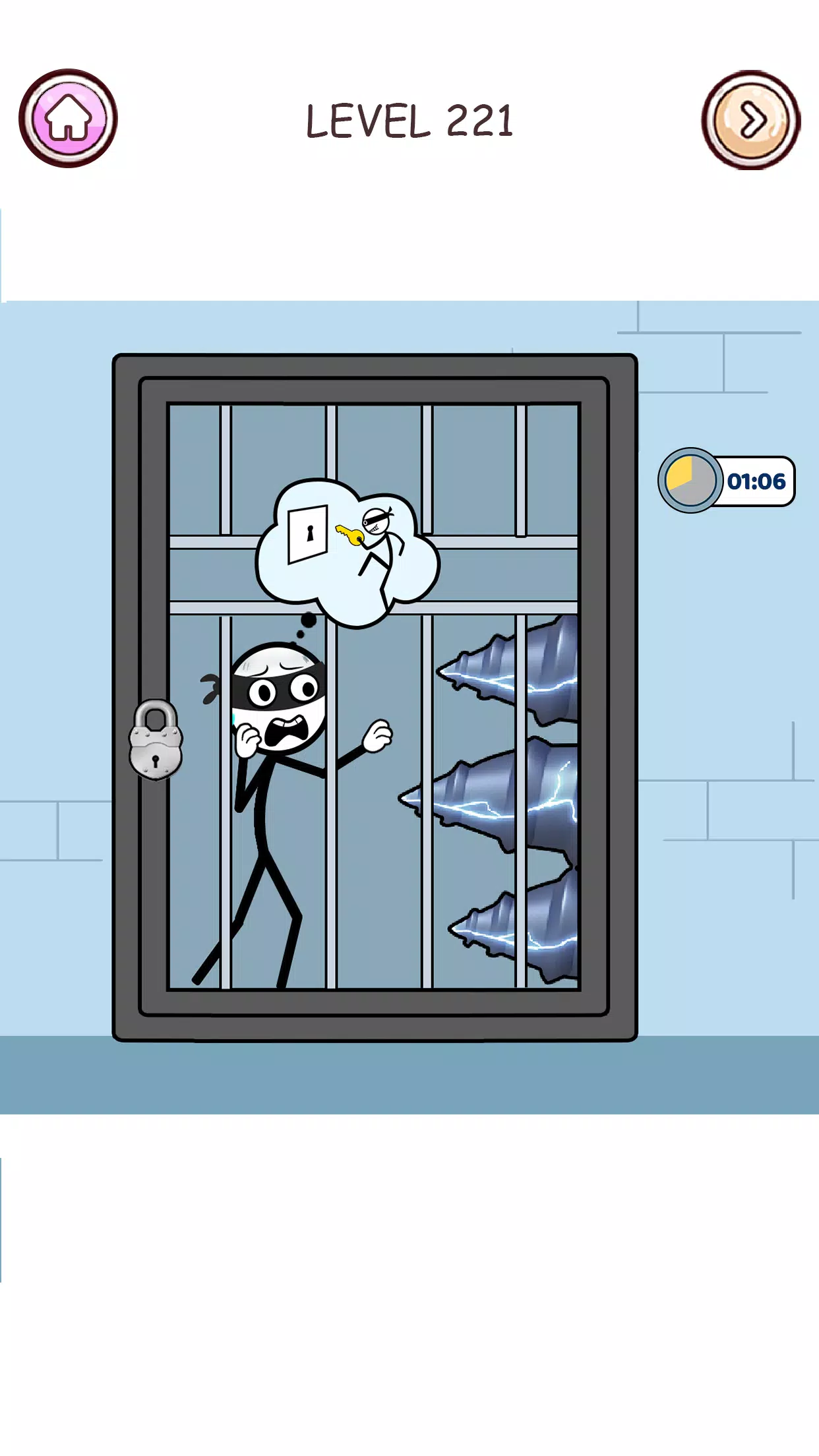 Stick Robber: Brain Puzzle Captura de tela 1
