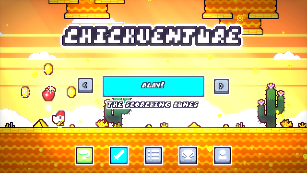 Chickventure: A Runner Game Captura de pantalla 2