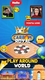 Carrom Royal : Disc Pool Game Tangkapan skrin 0