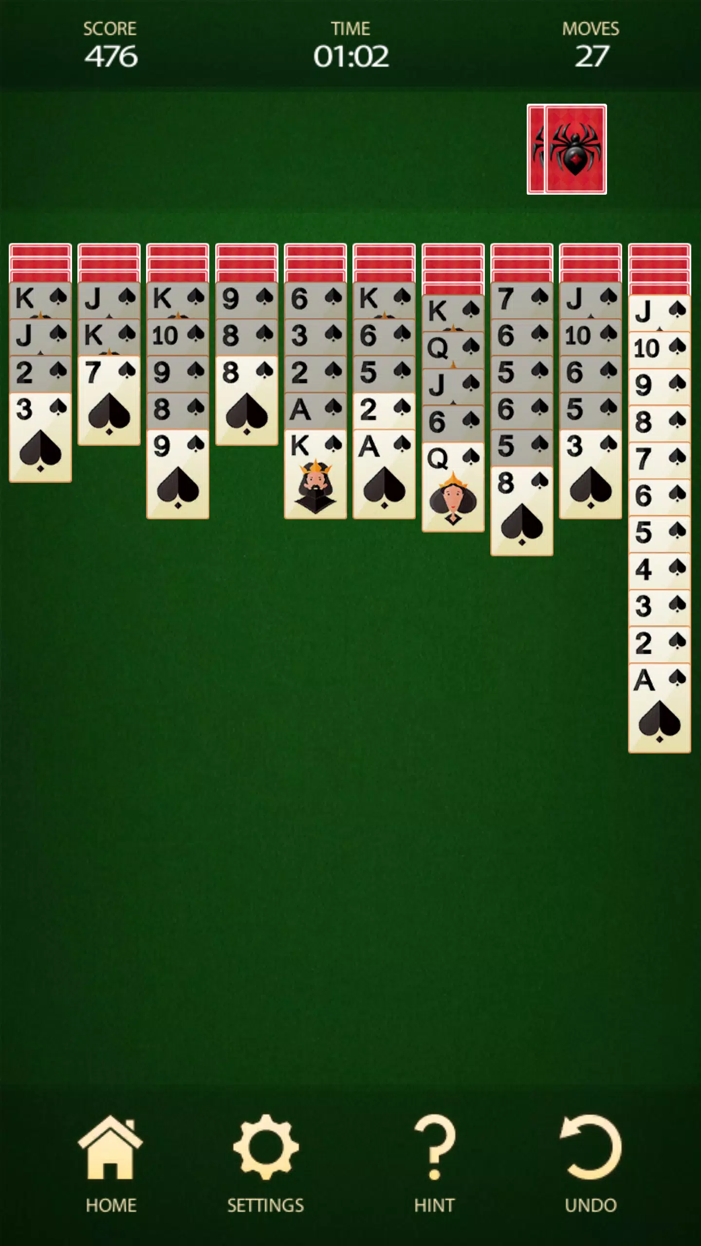 Spider Solitaire: Card Game应用截图第1张