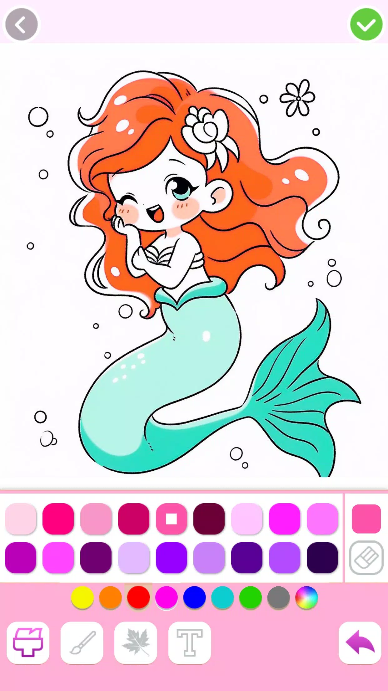 Mermaid Coloring:Mermaid games 스크린샷 1