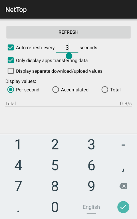 NetTop: RealTime Network Meter 스크린샷 2