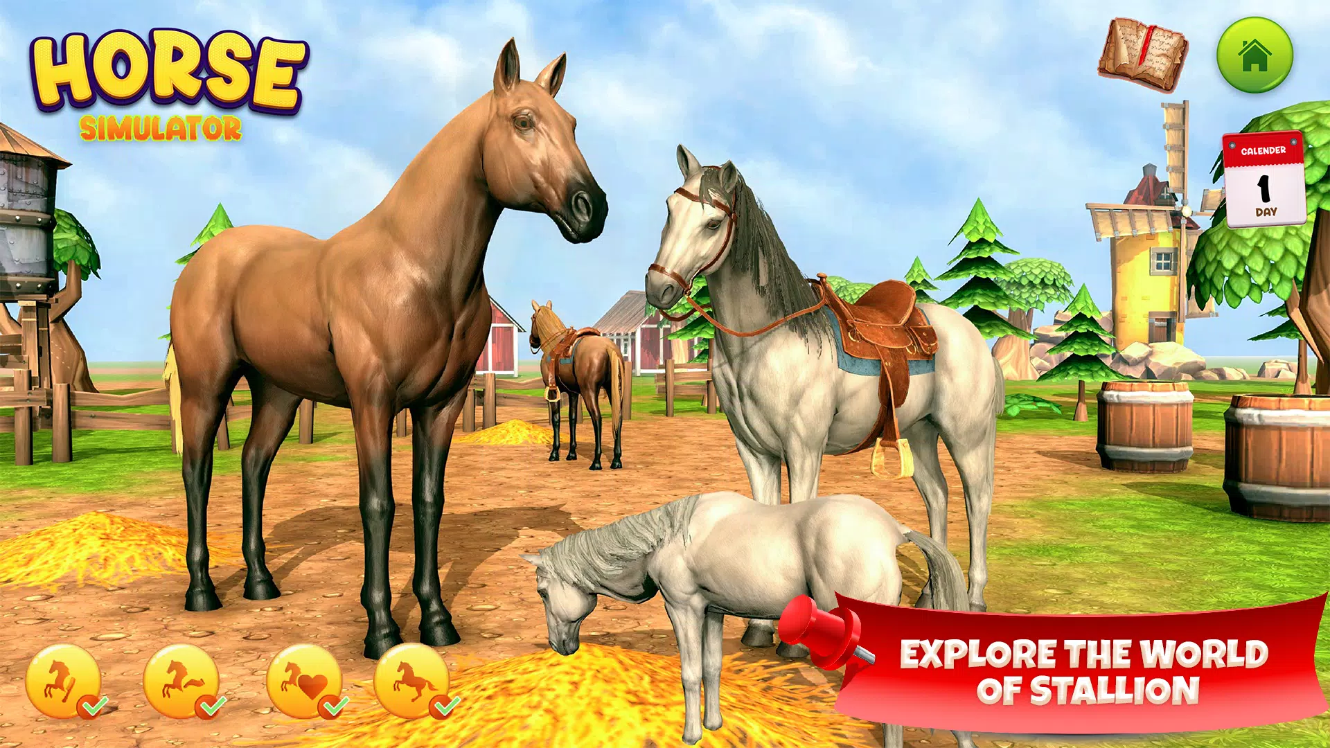 Horse Simulator Family Game 3D Captura de pantalla 3