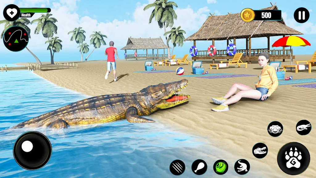 Crocodile Attack Animal games Zrzut ekranu 1