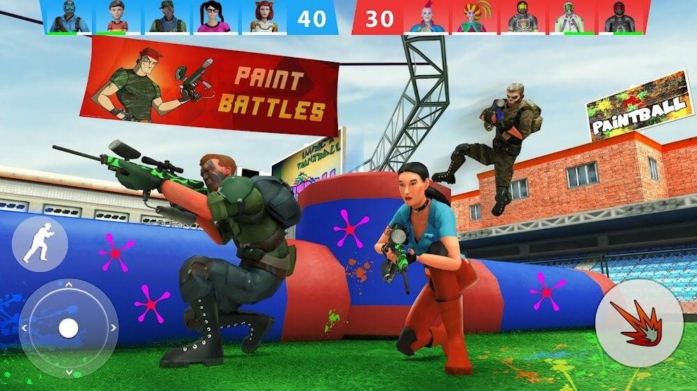 Paintball Shooting Game 3D স্ক্রিনশট 0