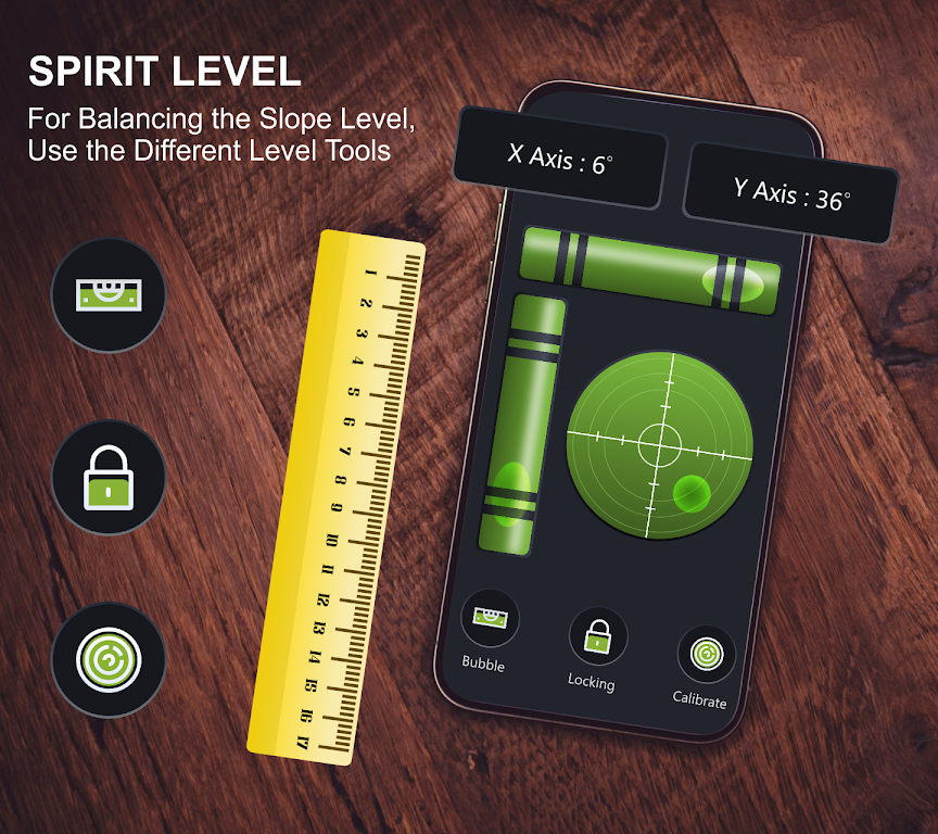 Spirit level - Bubble level Ảnh chụp màn hình 2