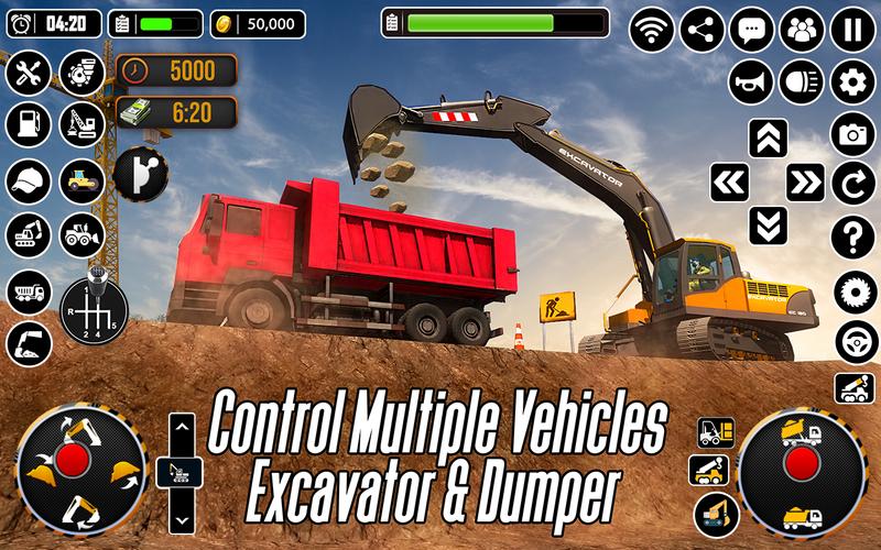 City Heavy Excavator Crane 3D 스크린샷 2