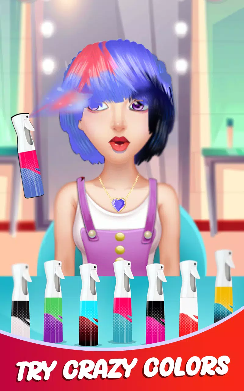 Fashion Girls Hair Salon Games スクリーンショット 0