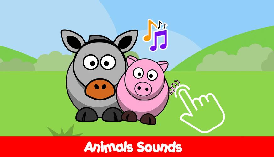 Infant piano with farm animals स्क्रीनशॉट 3