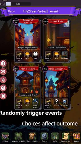 Brave Life Simulator：RPG Game Скриншот 1