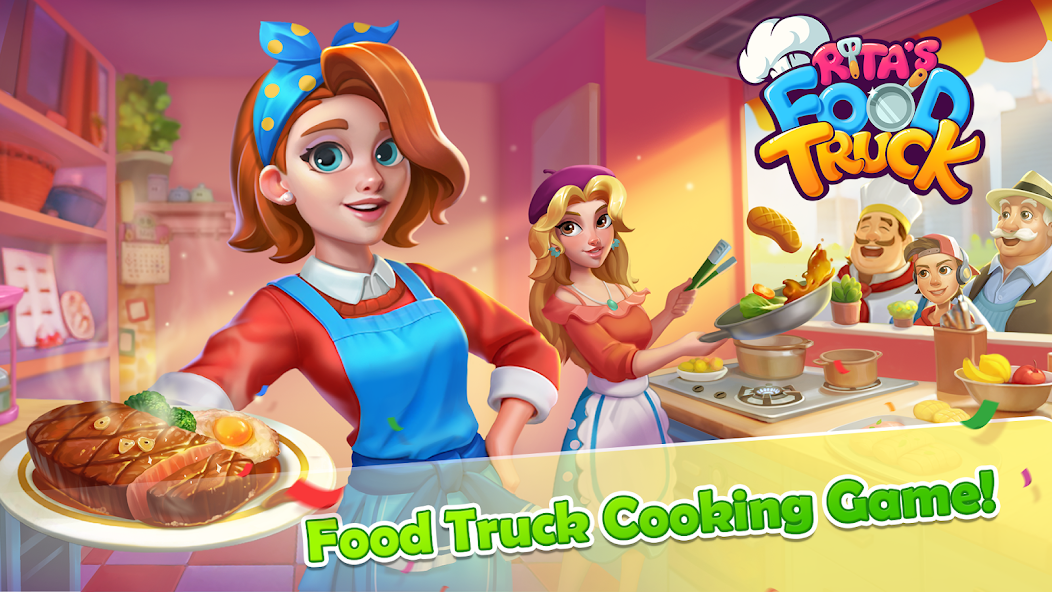 Rita's Food Truck:Cooking Game Mod Schermafbeelding 0