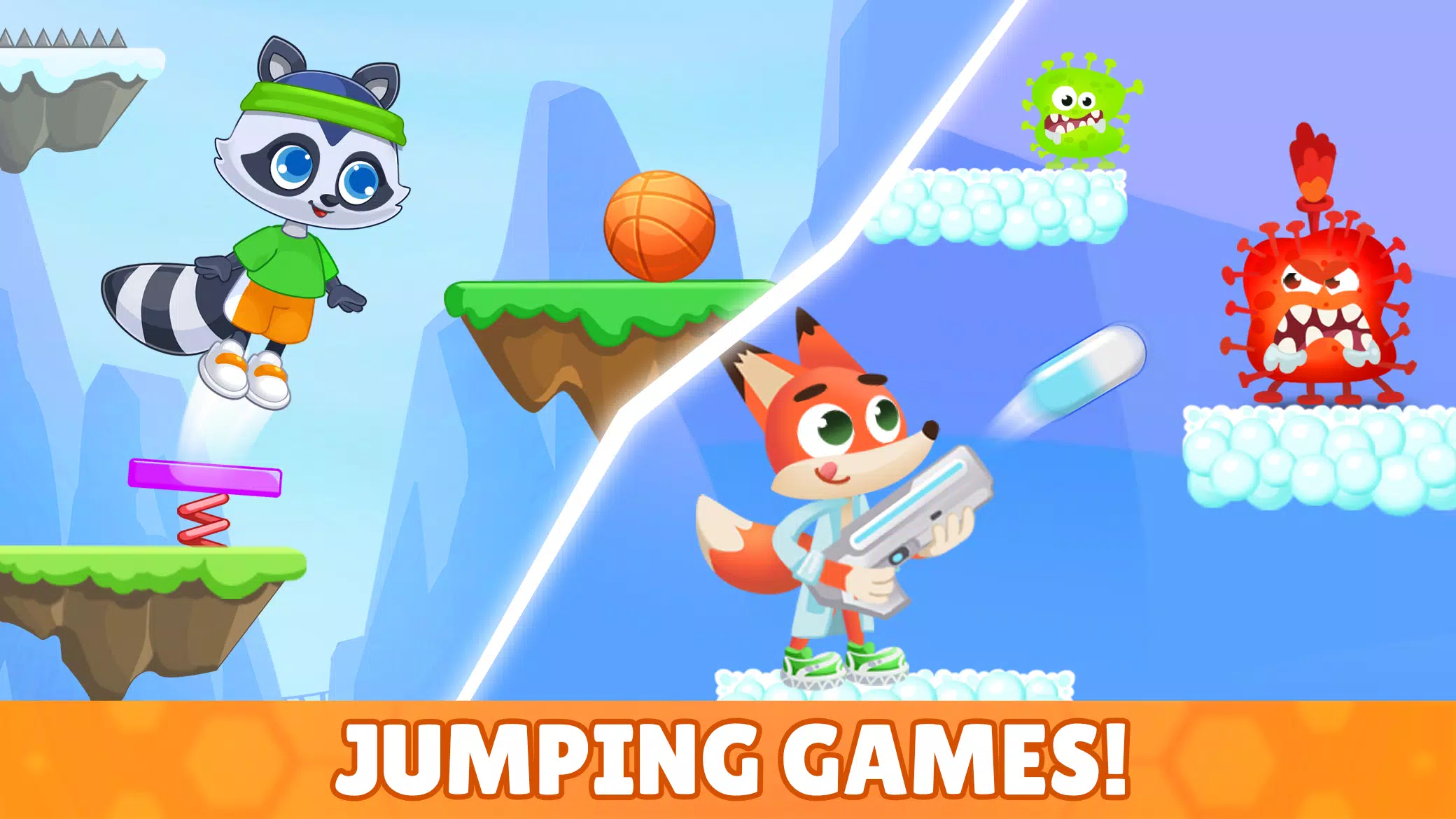 Just jump and run! Kids game! Tangkapan skrin 2