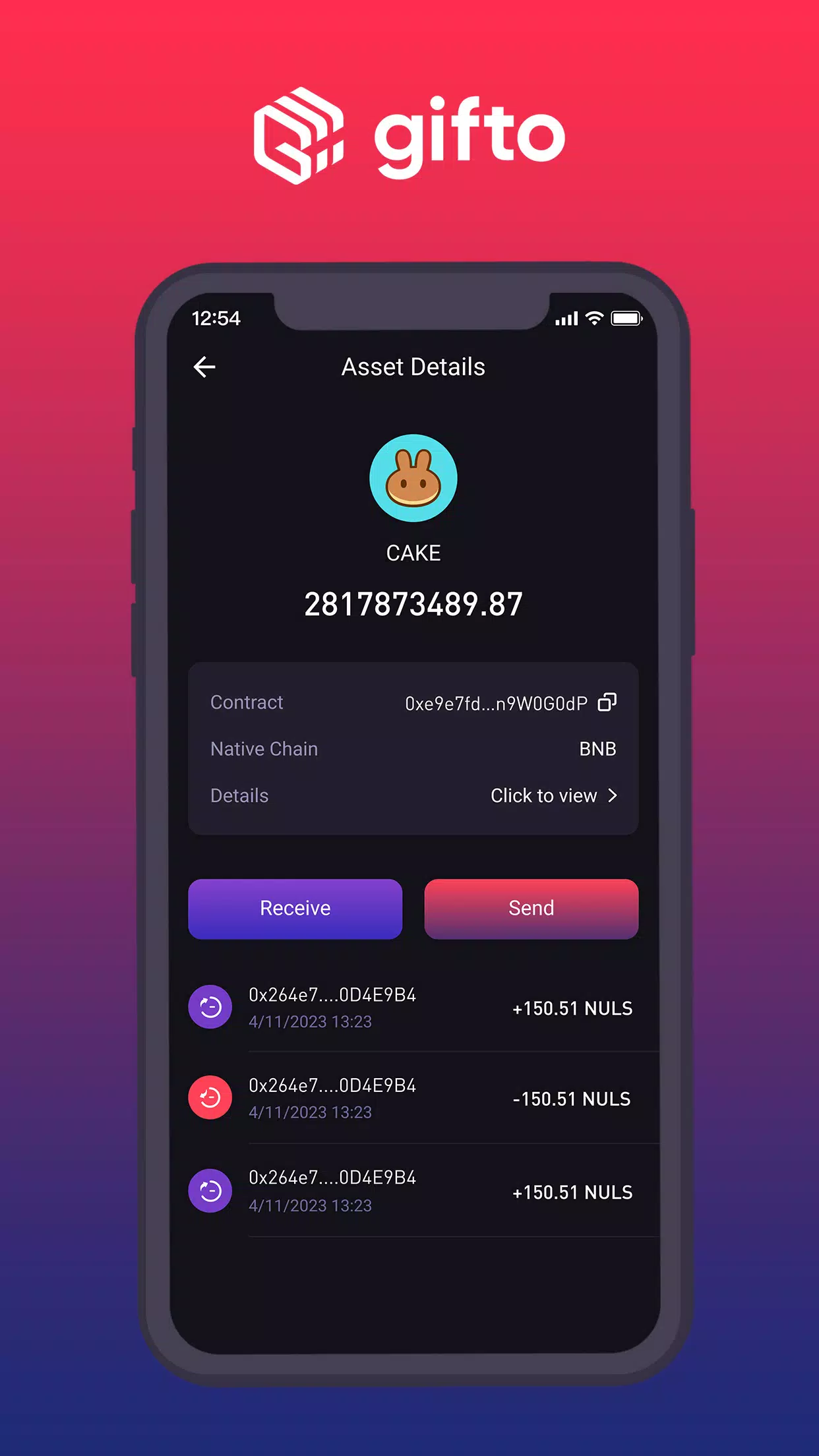 GFT Wallet Tangkapan skrin 2
