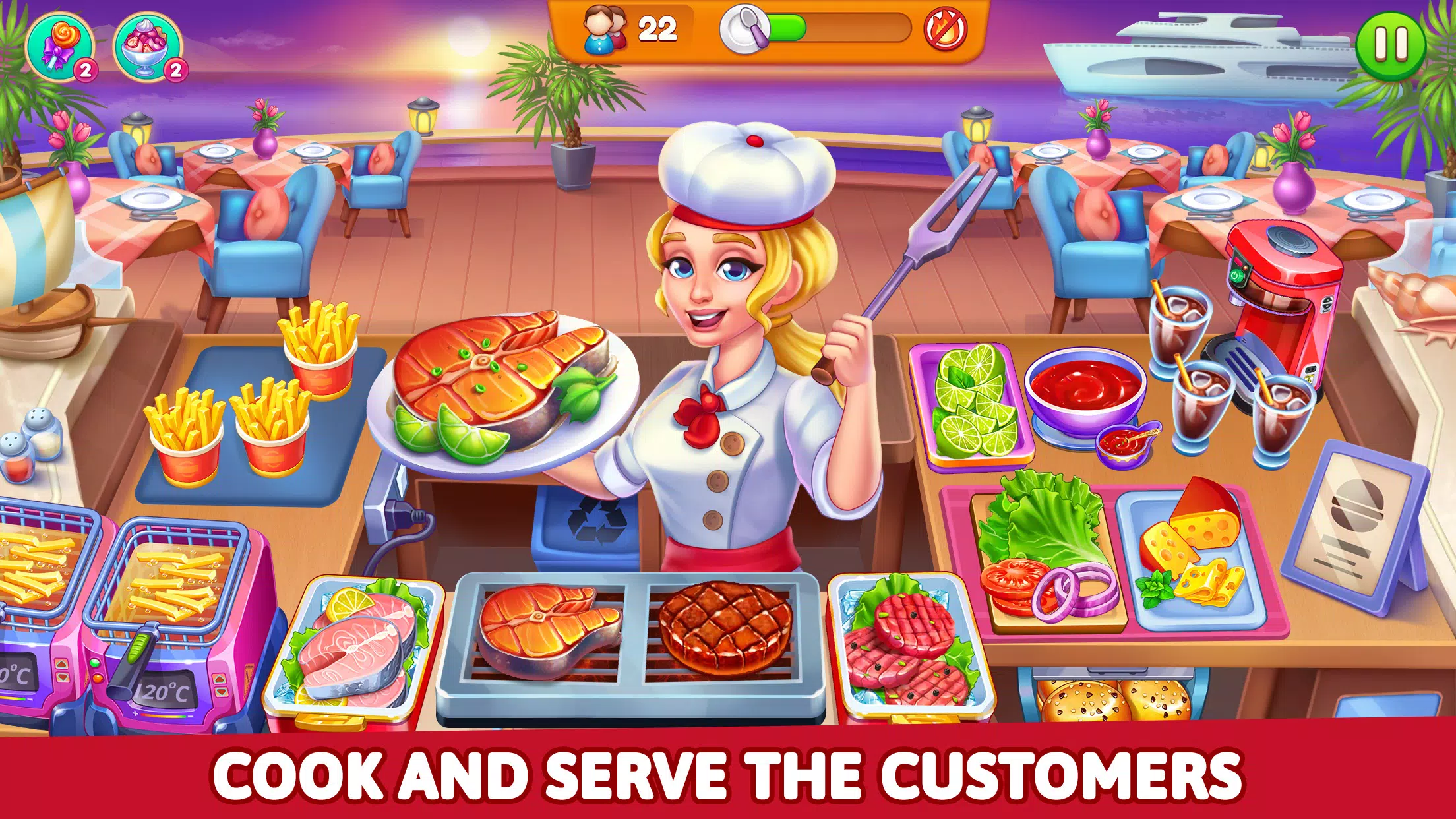 Cooking Restaurant Food Games Ảnh chụp màn hình 2