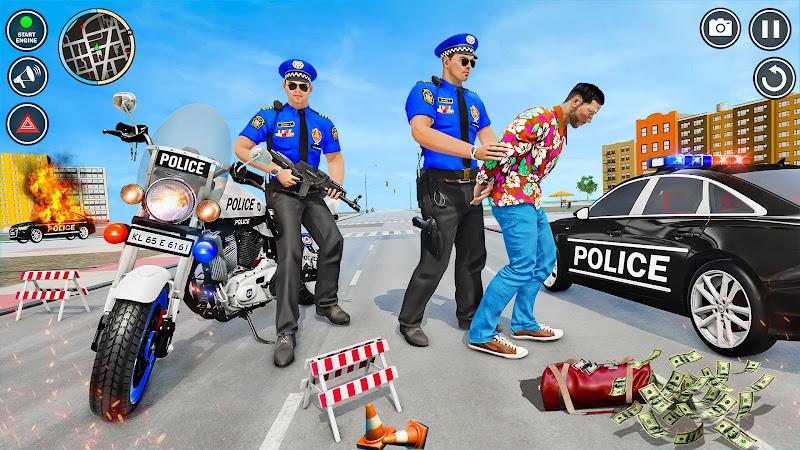 Police Motor Bike Crime Chase 스크린샷 3