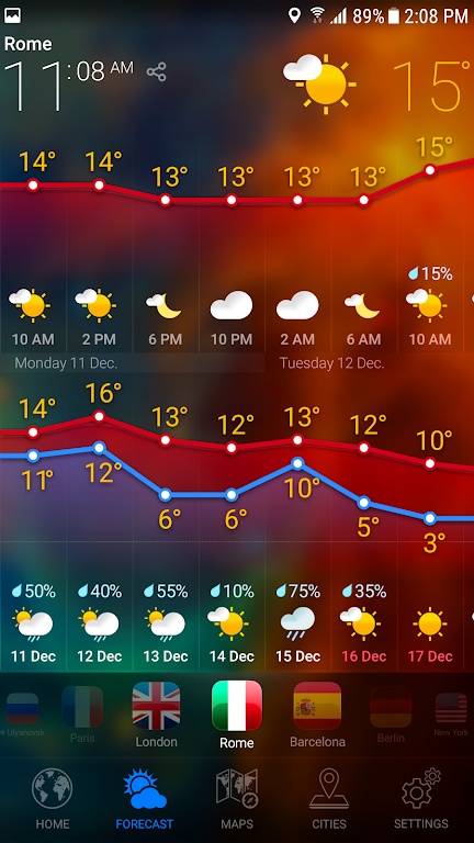 WEATHER NOW Mod Tangkapan skrin 1