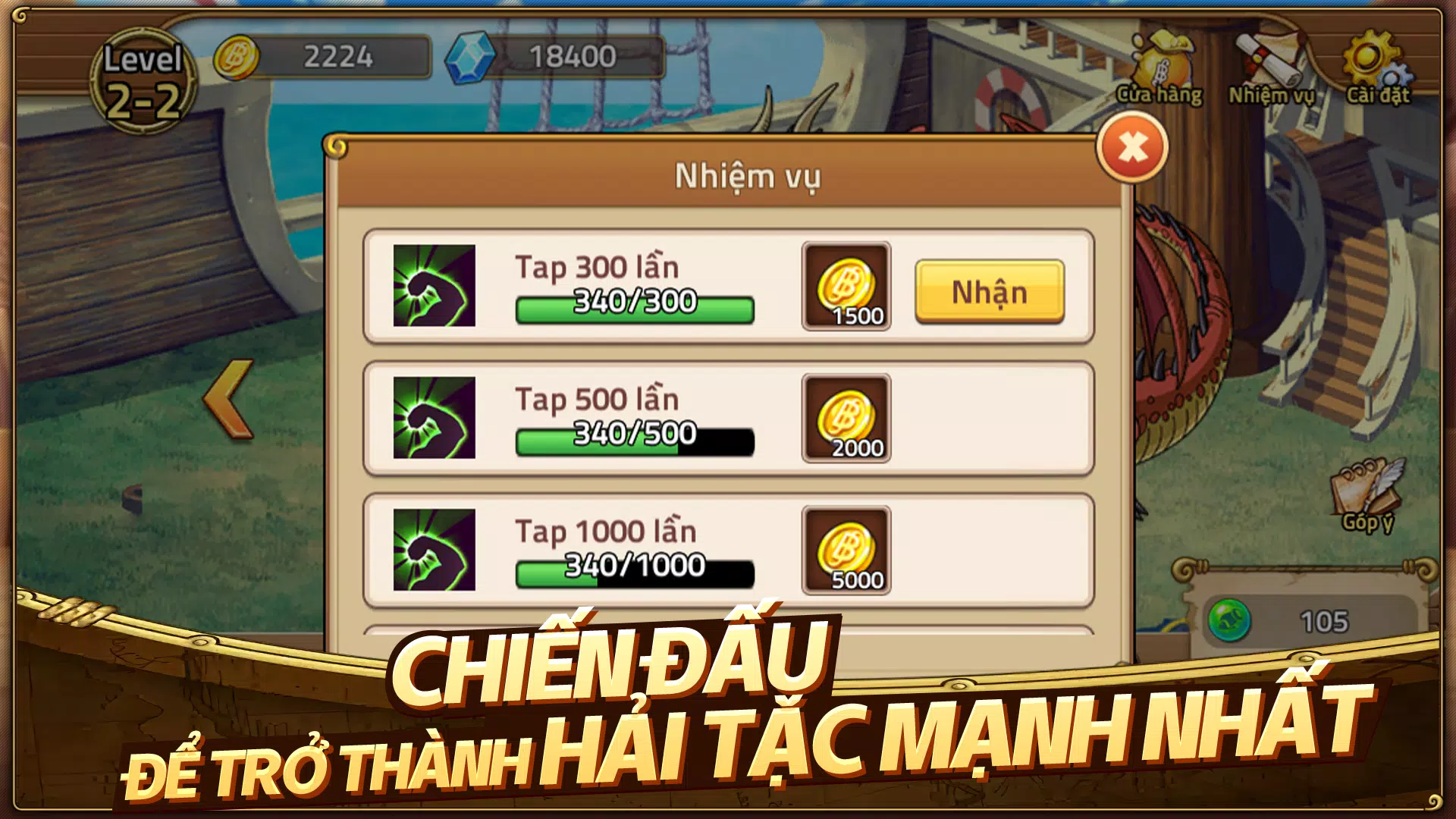 Huyền Thoại Hải Tặc 스크린샷 2
