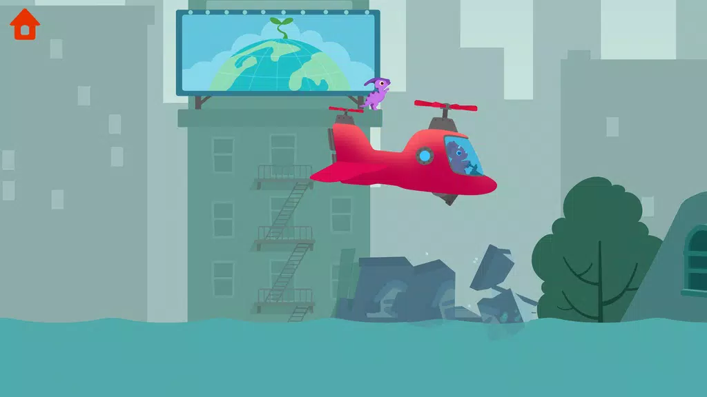 Dinosaur Helicopter Kids Games Screenshot 0