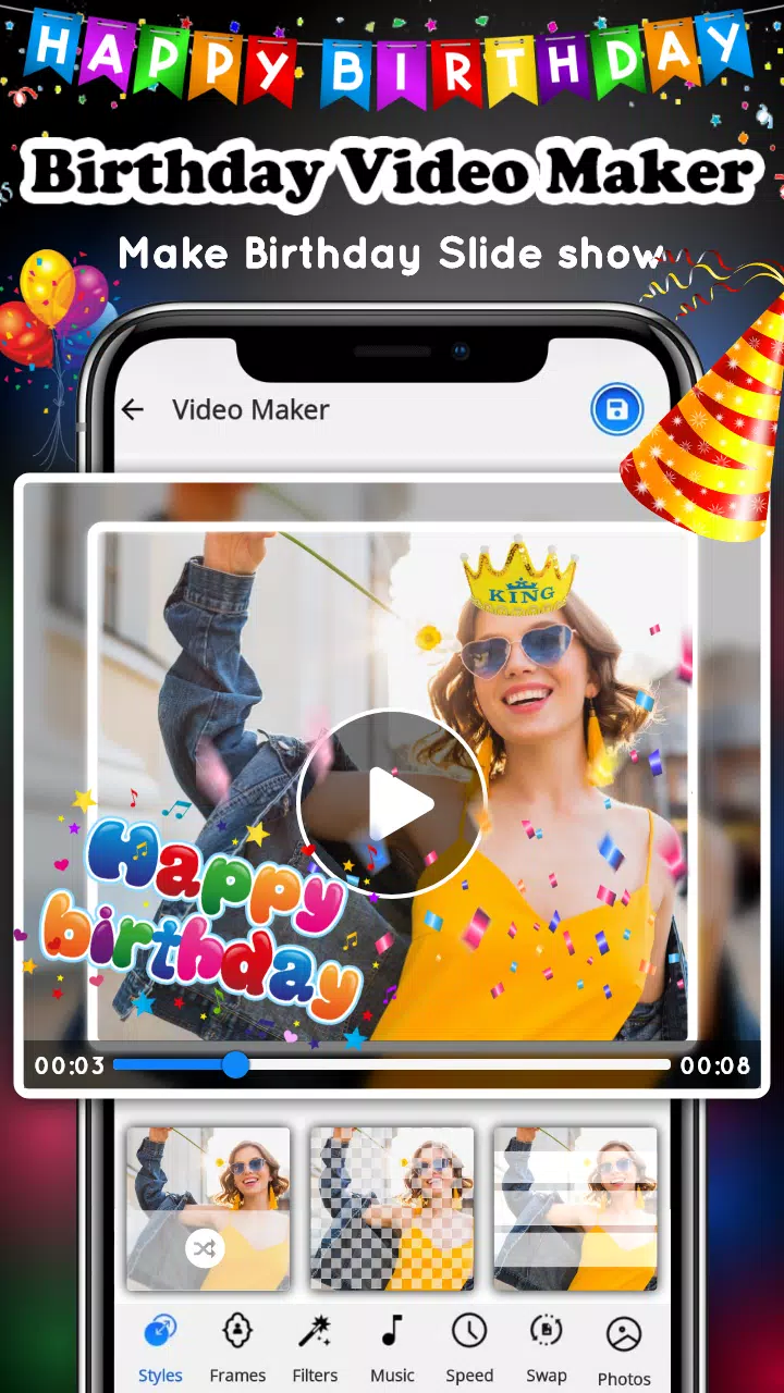 Birthday Video Maker Screenshot 0