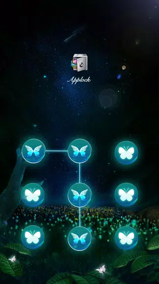 Schermata AppLock Theme Flying Butterfly 0